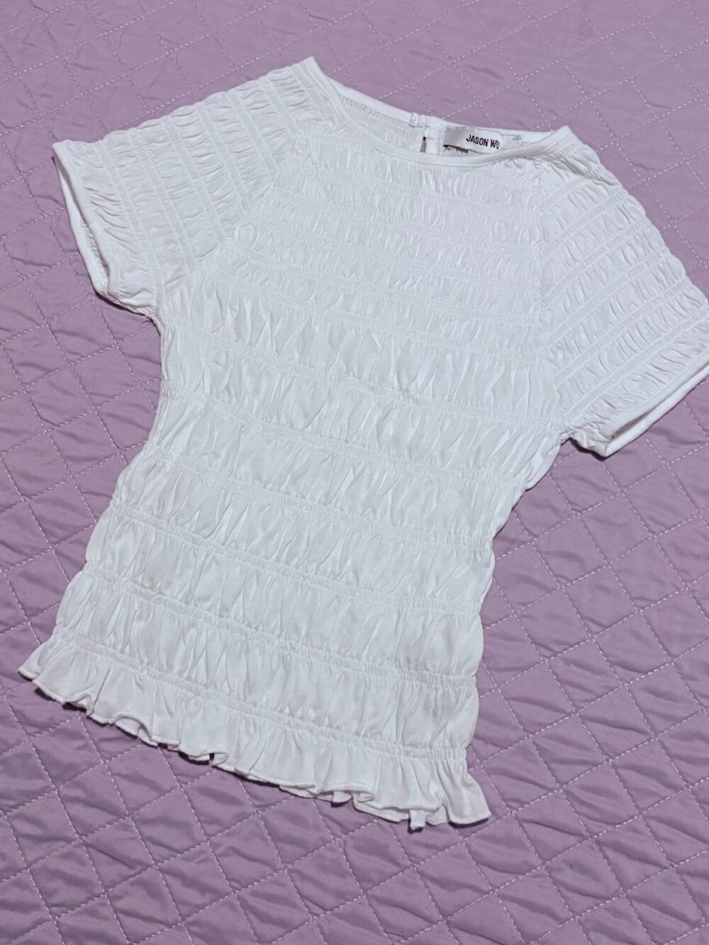 Jason Wu Never Worn White Textured Top Sz S/P